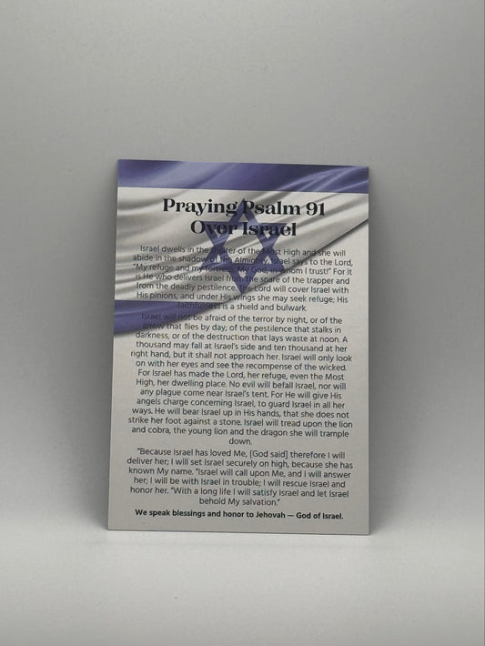 Psalm 91 Israel Prayer Cards