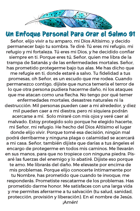 Salmo 91 Prayer Cards